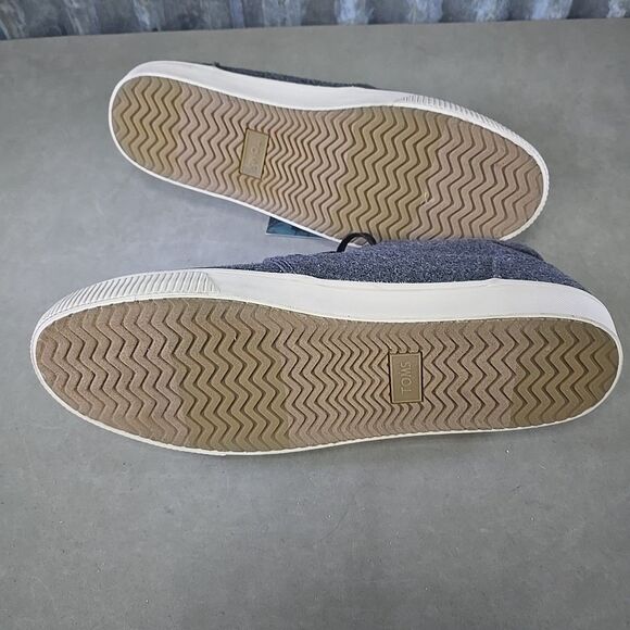 TOMS Carlo Mid Terrain Grey Felt Lace Up Sneakers Casual Chukka Shoes Mens Sz 12 main image 4